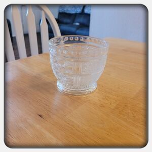 Vintage Clear Glass Decorative Bowl